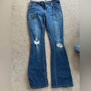 Vintage wrangler flare/bootcut mid rise jeans